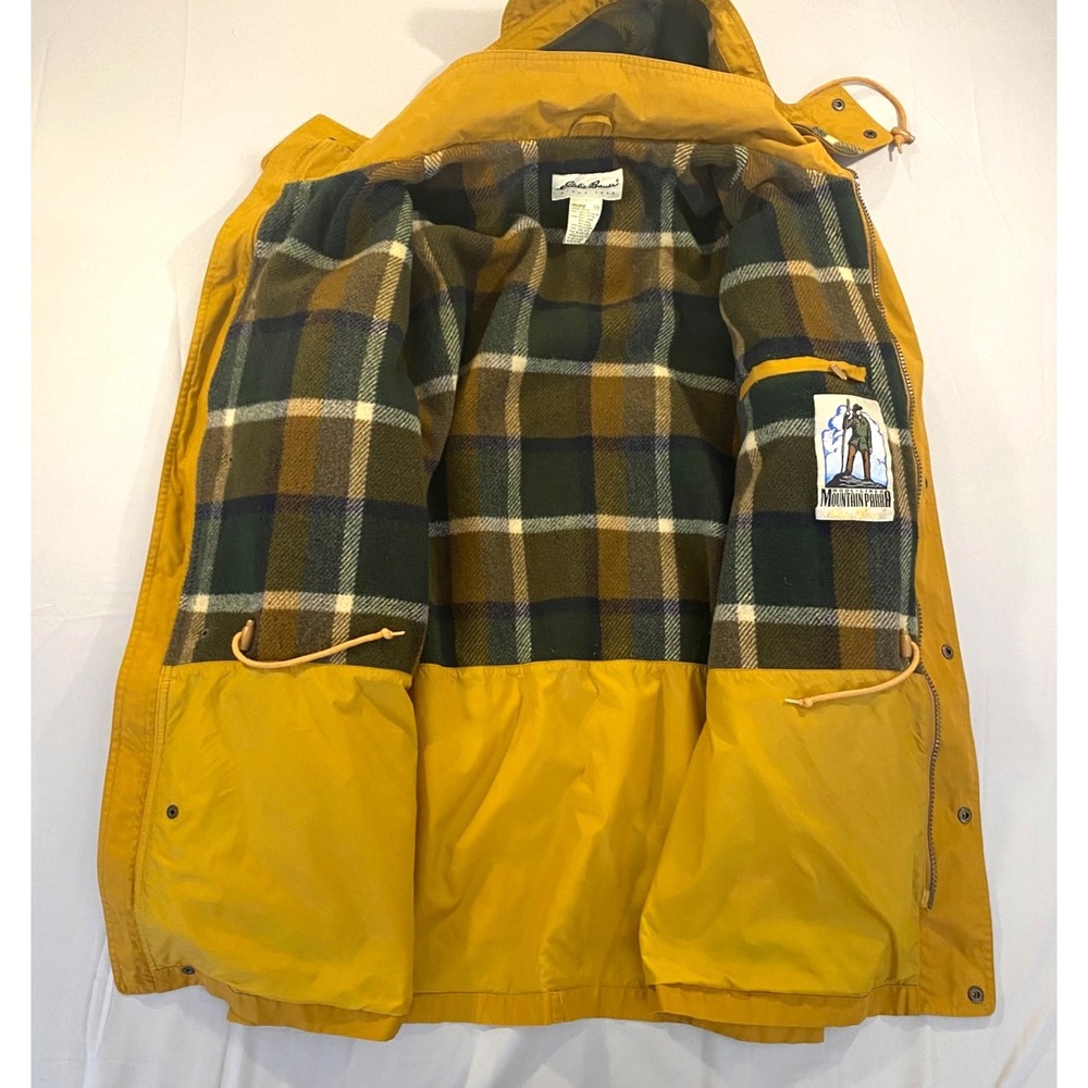 Vintage Eddie Bauer Mens Size XXL Wool-Lined Mountain Parka Jacket Hooded